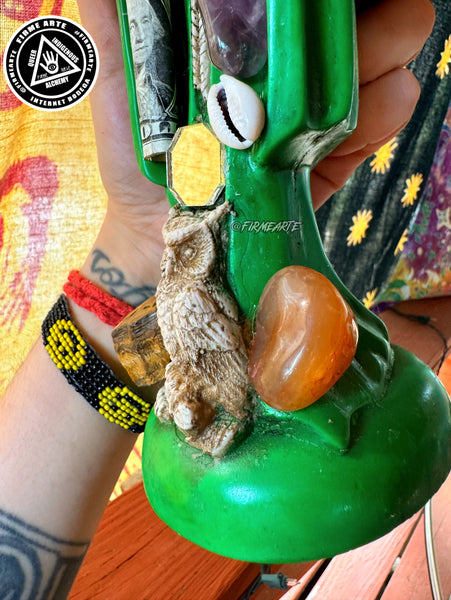 Mama Muerte | Santa Muerte | Statue | 9 inches | Fully Loaded | Green | Prosperity