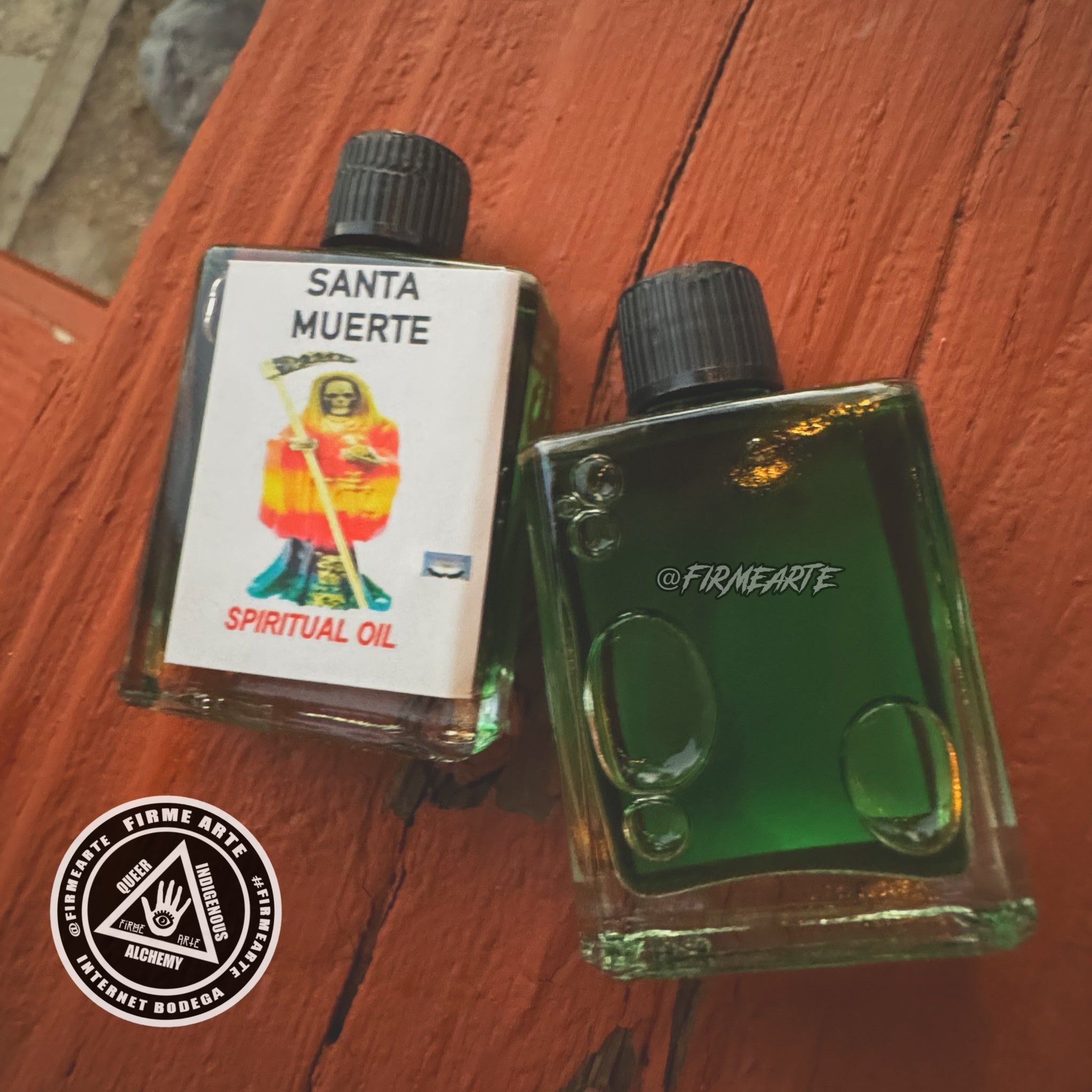 Ritual oil - Santa Muerte | Green | Prosperity & Legal Matters