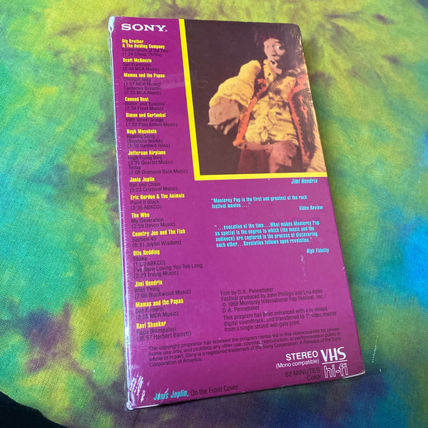 VHS | SEALED Monterey pop festival, music documentary VHS | SEALED | Monterey pop festival, music documentary