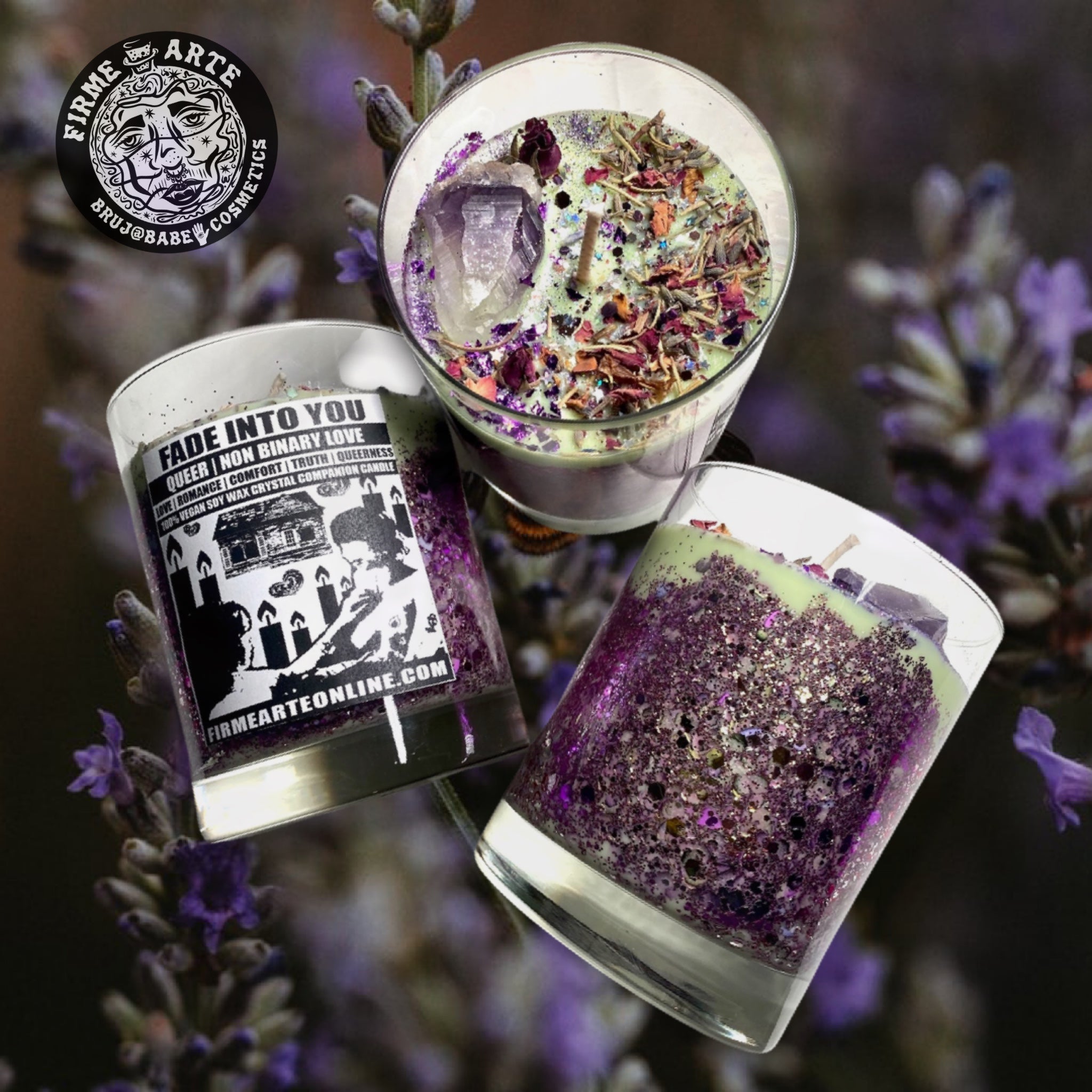 Crystal Companion Candle | Fade Into You | Queer + Non Binary Love