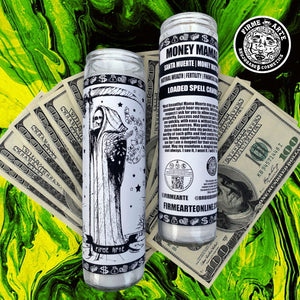 Loaded Spell Candle | Money Mamas | Money Matters | Santa Muerte