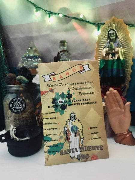 Santa Muerte | Gold | Abundance | Ritual Bath