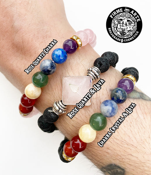 Jewelry | Bracelets | Crystal Chakra & Lava Bead