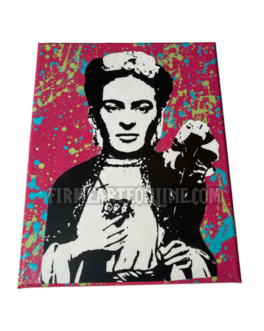 Nuevo Santos | Canvas 8x10 | Frida Kahlo | Pink