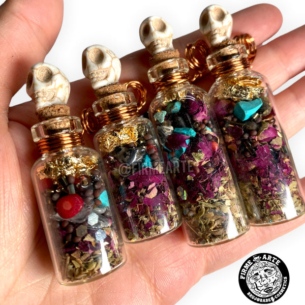 Jewelry | Bruj@ Bottle Pendant Necklace | Mama Muerte