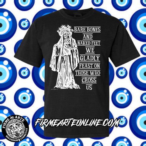 Spell Shirt | Santa Muerte | Gladly Feast Protection Spell