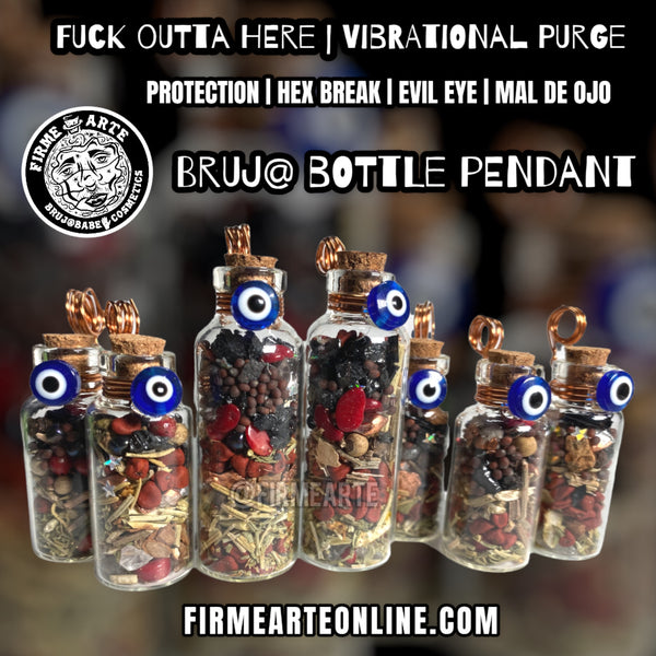 Jewelry | Bruj@ Bottle Pendant Necklace | Fuck Outta Here