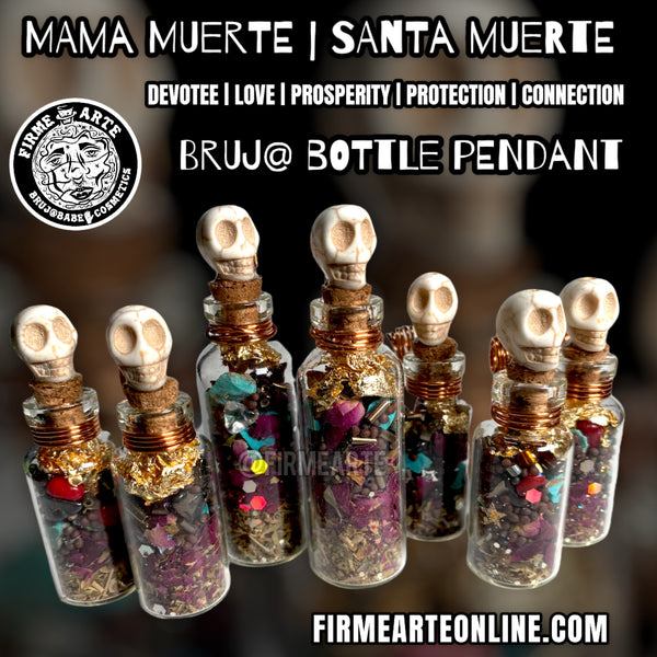 Jewelry | Bruj@ Bottle Pendant Necklace | Mama Muerte