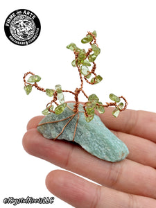 Crystal Trees | Peridot + Adventurine